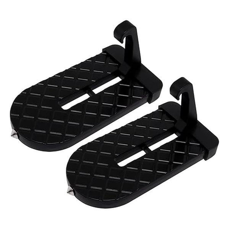 Car Door Step for Easy Roof Access -Multi-Foldable Aluminum Alloy Car Step Hook for Most Cars, Suvs, Trucks - with Glass Breaker - Roof Rack Accessories - Max Load 220 Lbs